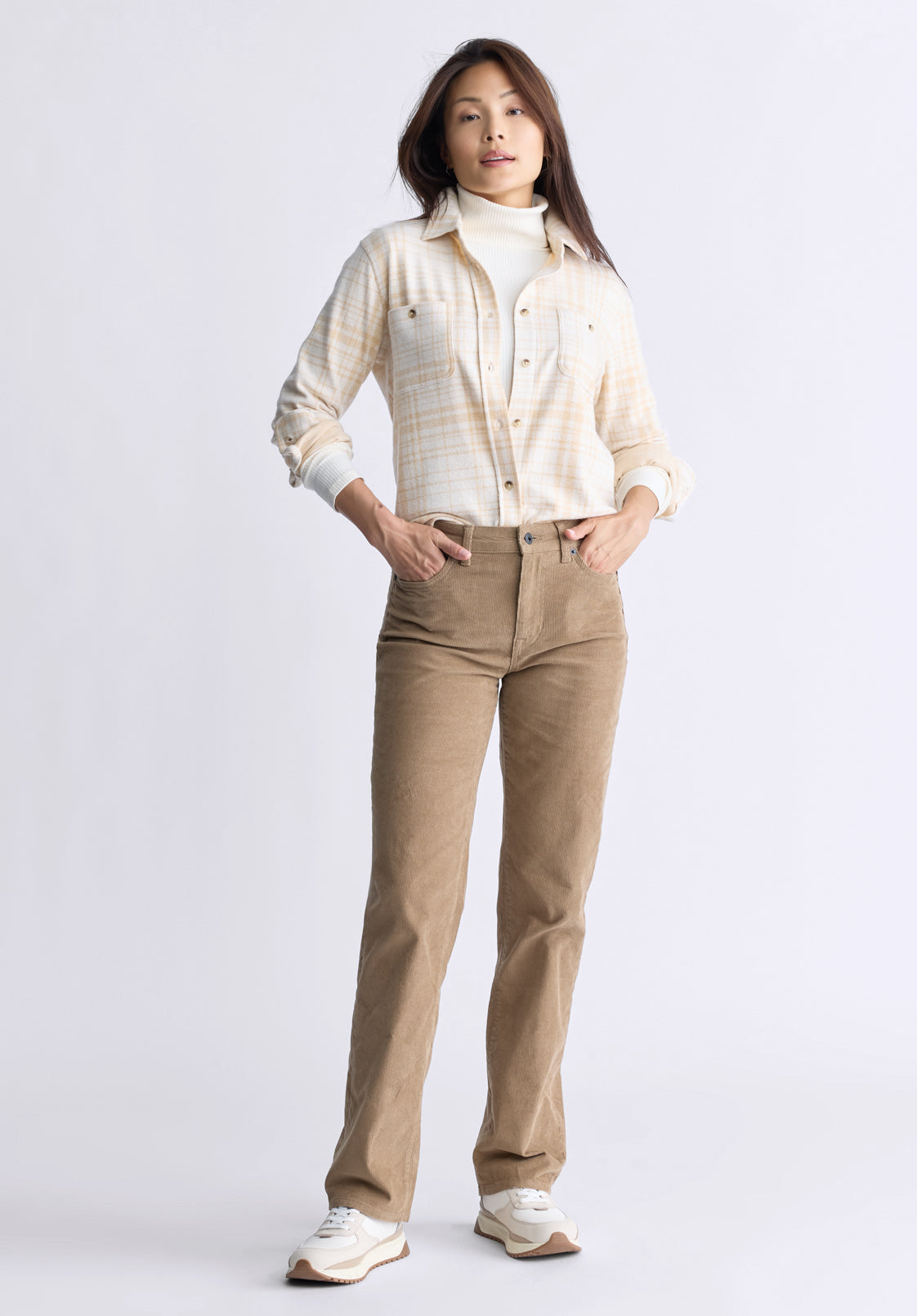 Georgie Women's Long-Sleeved Shirt. Biscotti Beige - KT0124F