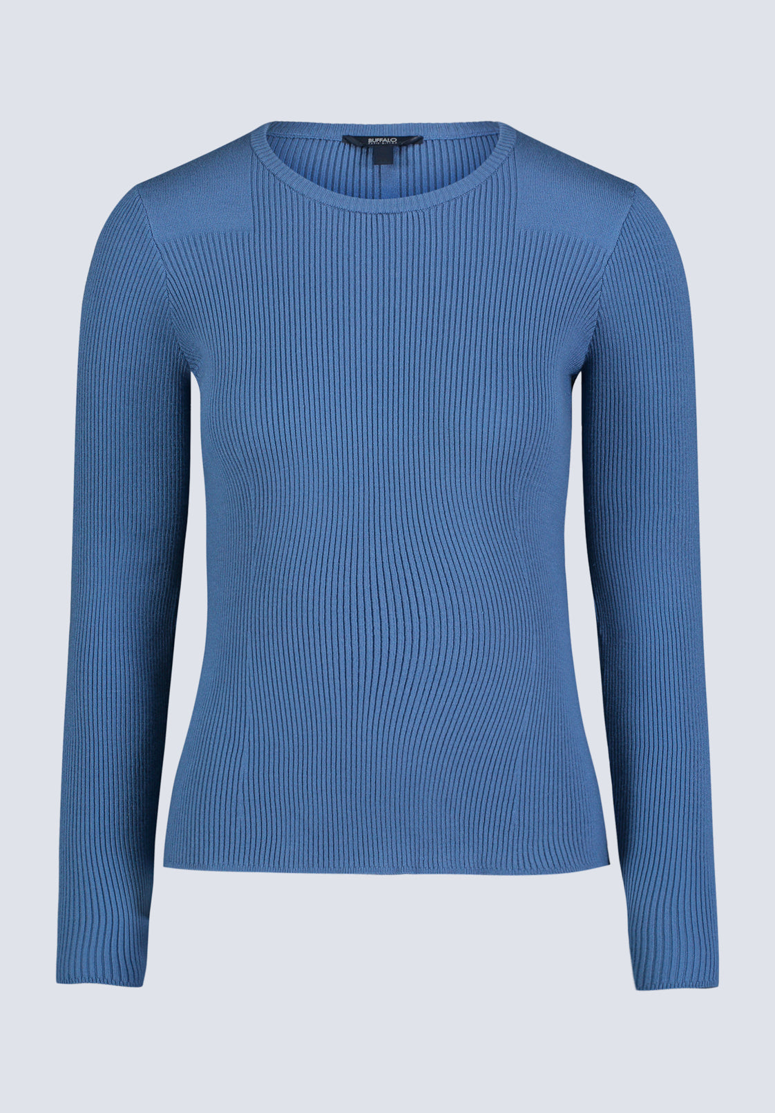 Zoella Women's Close-Fit Ribbed Sweater Top. Coronet Blue - SW0098F