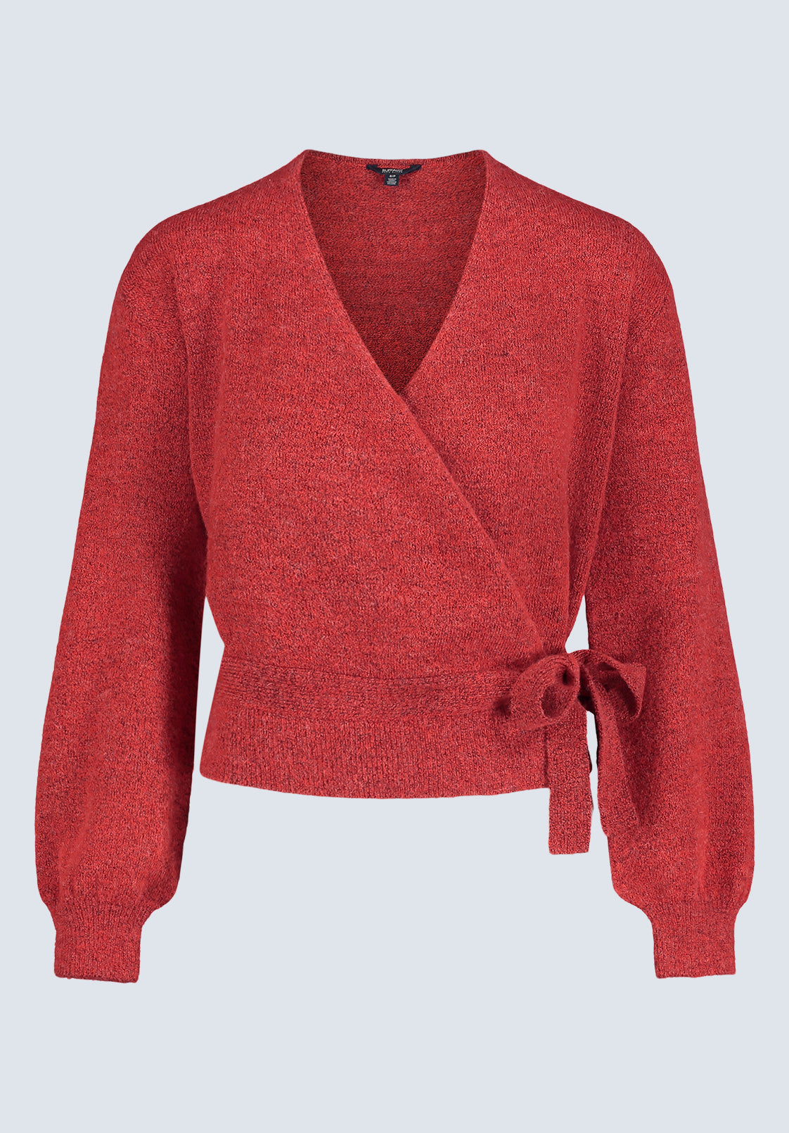 Jadis Women's Long Sleeve Wrap Sweater. Red - SW0099H