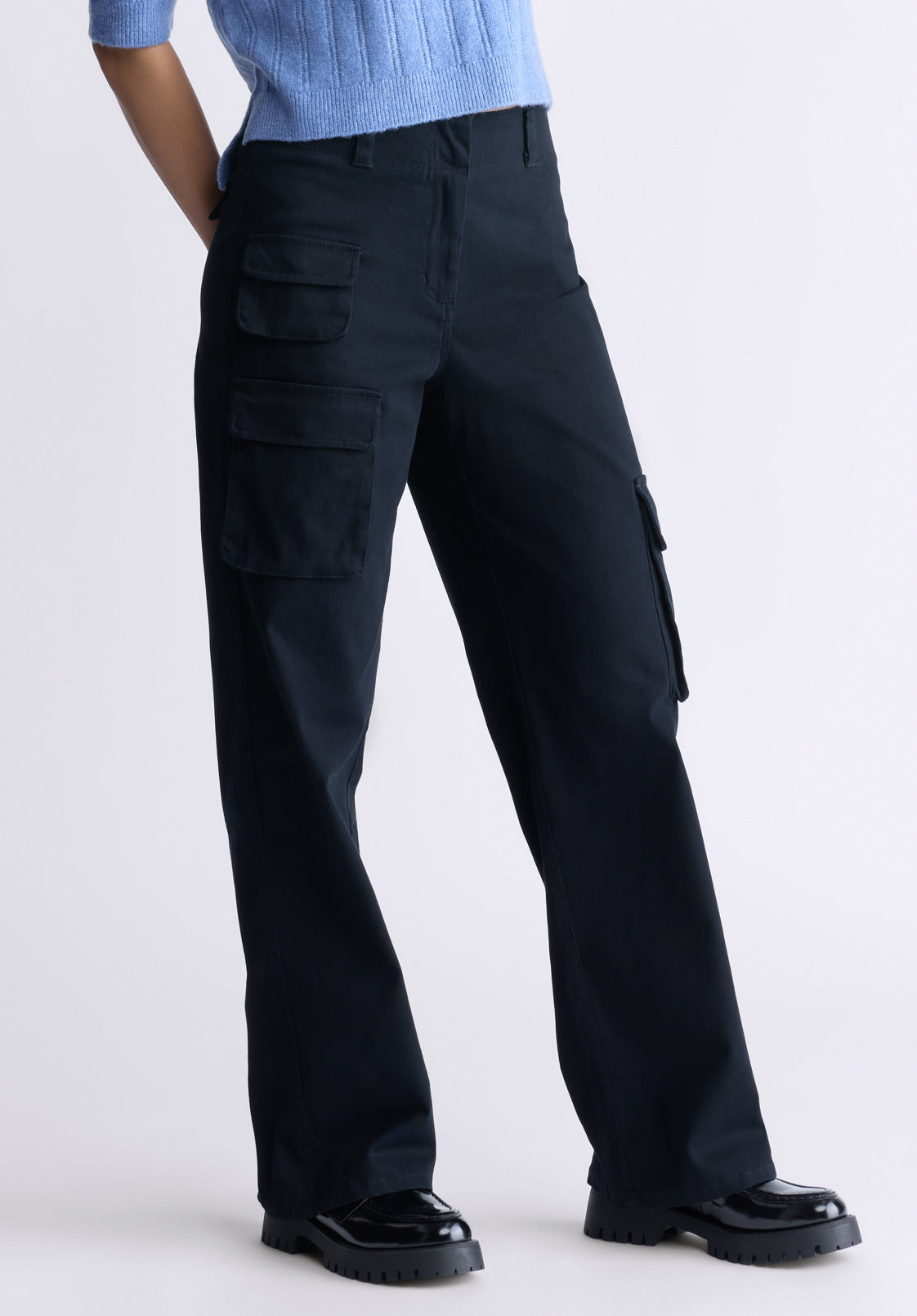 Fellie Women's Cargo Pants. Black - WB0011F