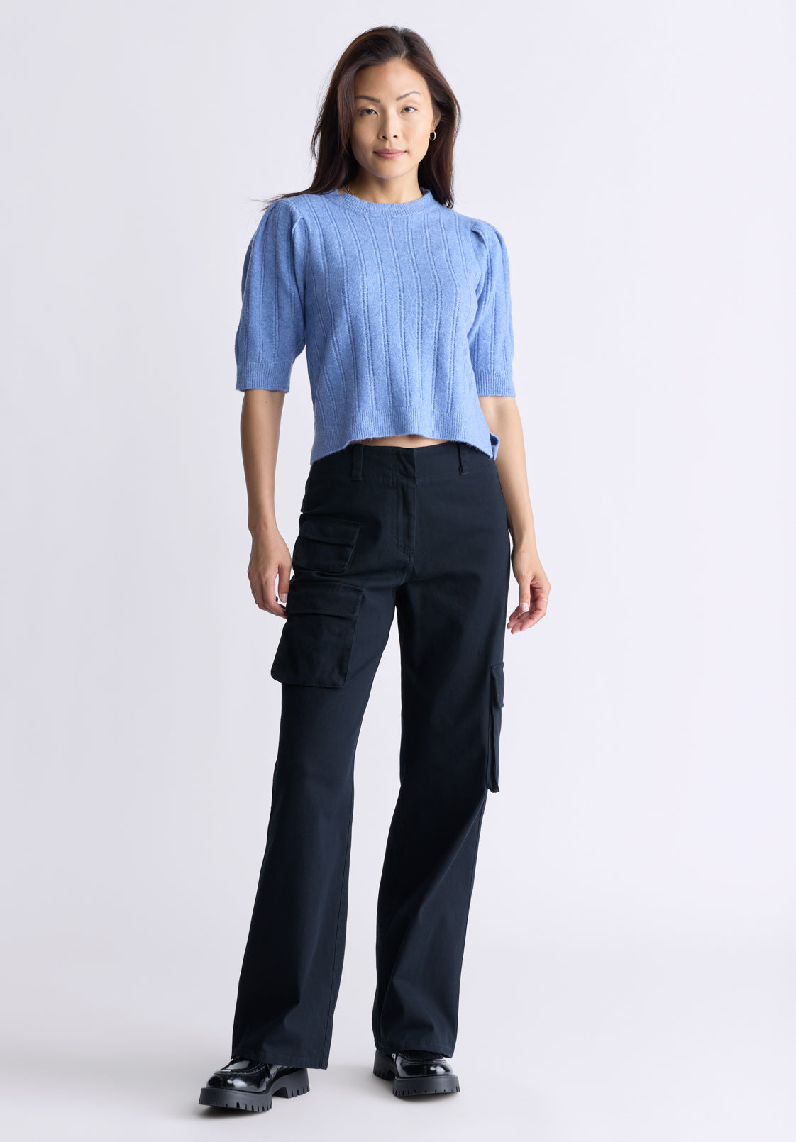 Fellie Women's Cargo Pants. Black - WB0011F