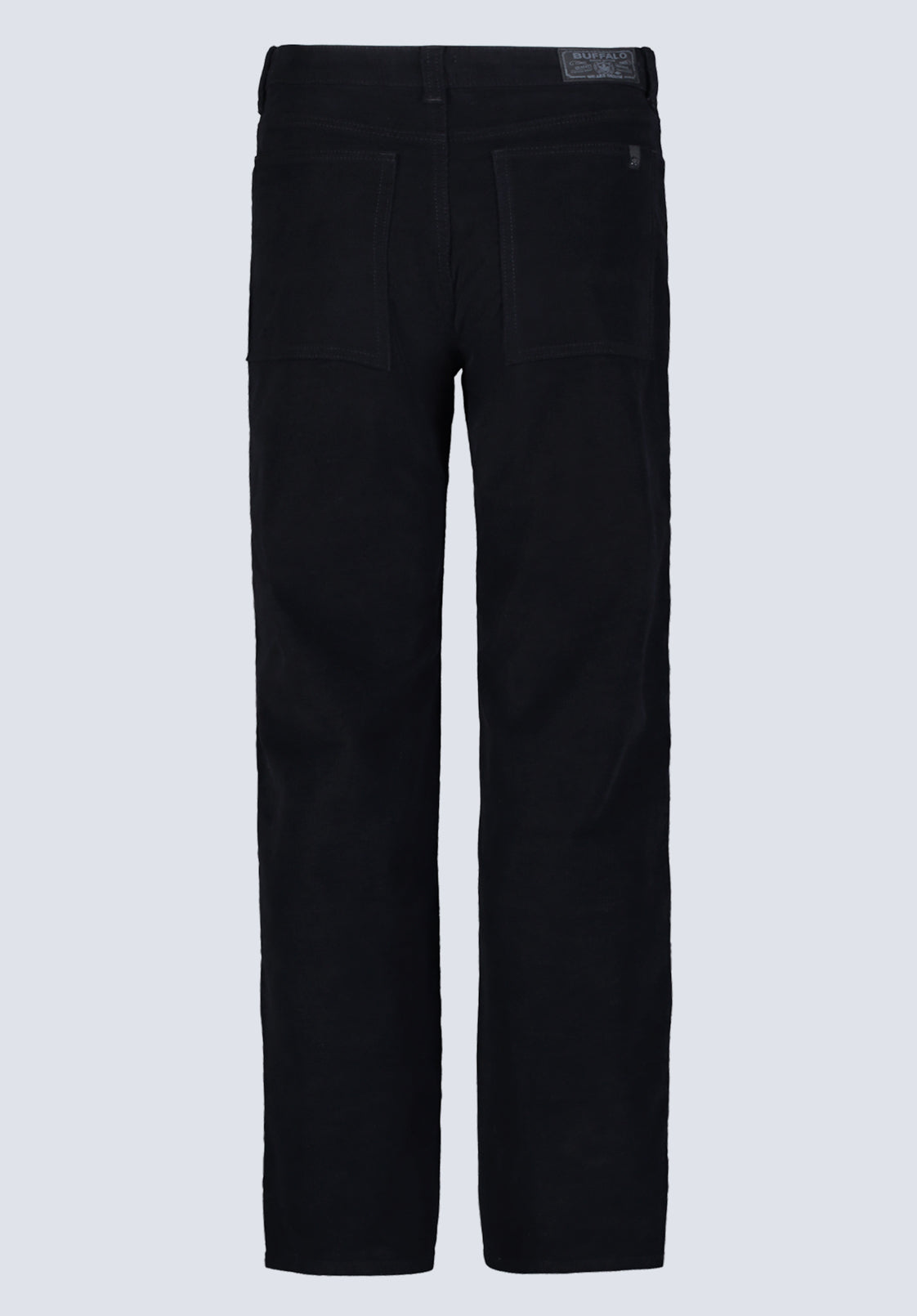 Mid Rise Straight Mary Women's Pants. Rinse Washed Black - BL16007