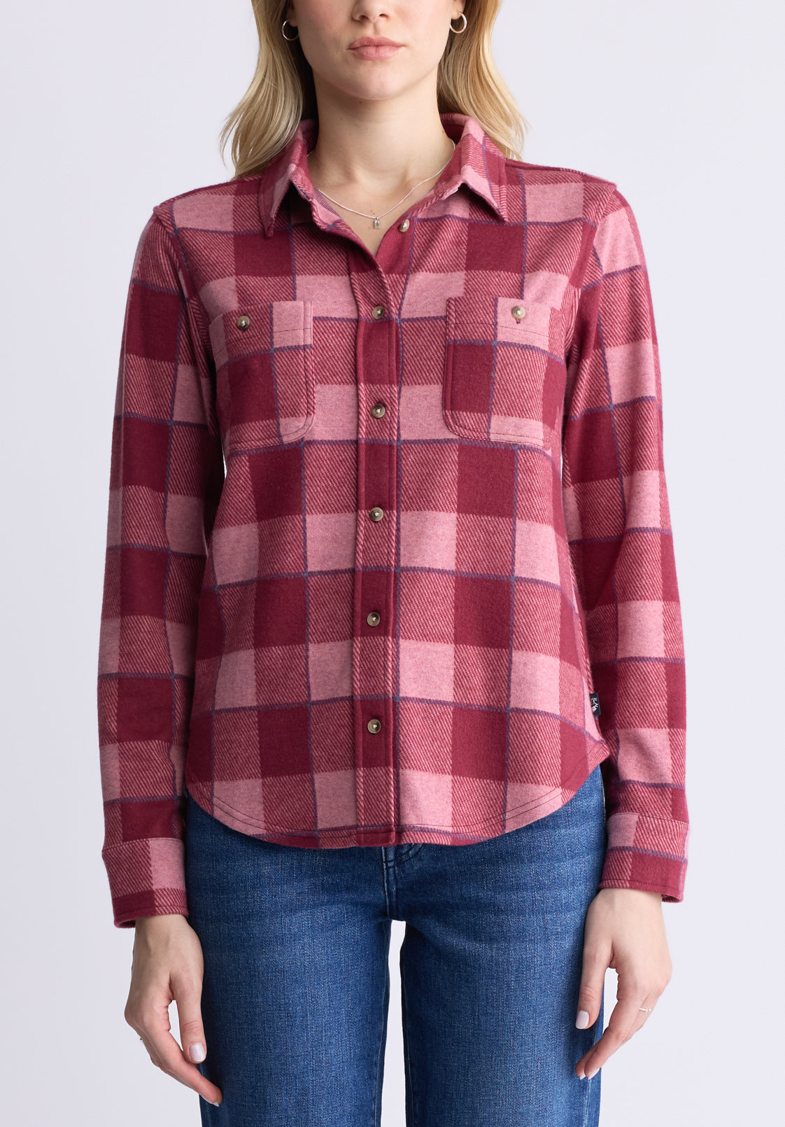Georgie Women's Long-Sleeved Shirt. Beaujolais Red  - KT0124F