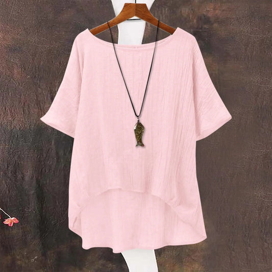 Woman Clothes Fashionable Ladies Summer Cool Casual Loose Linen Tops Ropa Mujer Camisetas Mujertops For Woman футболка женская