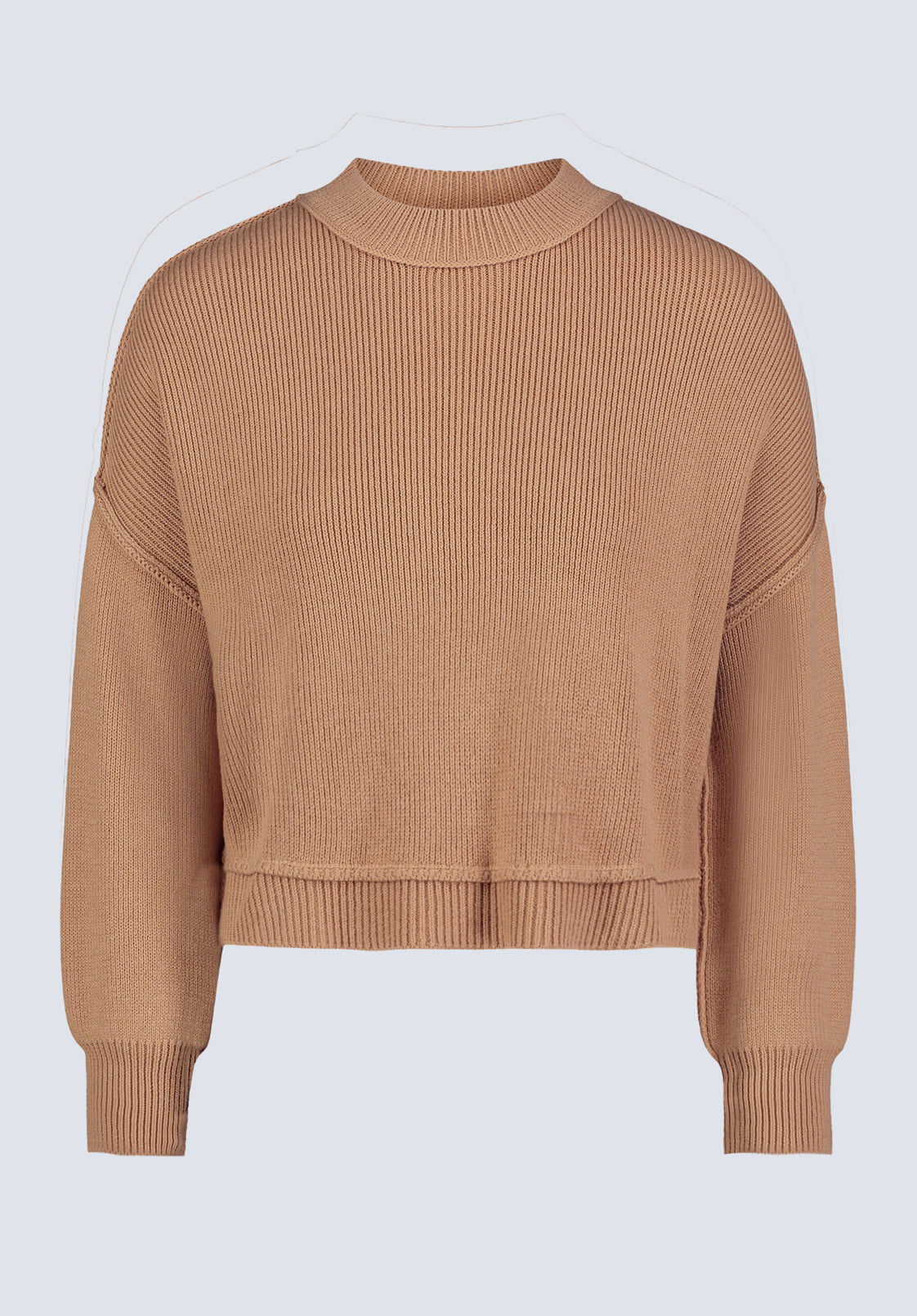 Seema Women's Long-Sleeve Loose-Fit Sweater. Croissant - SW0095F