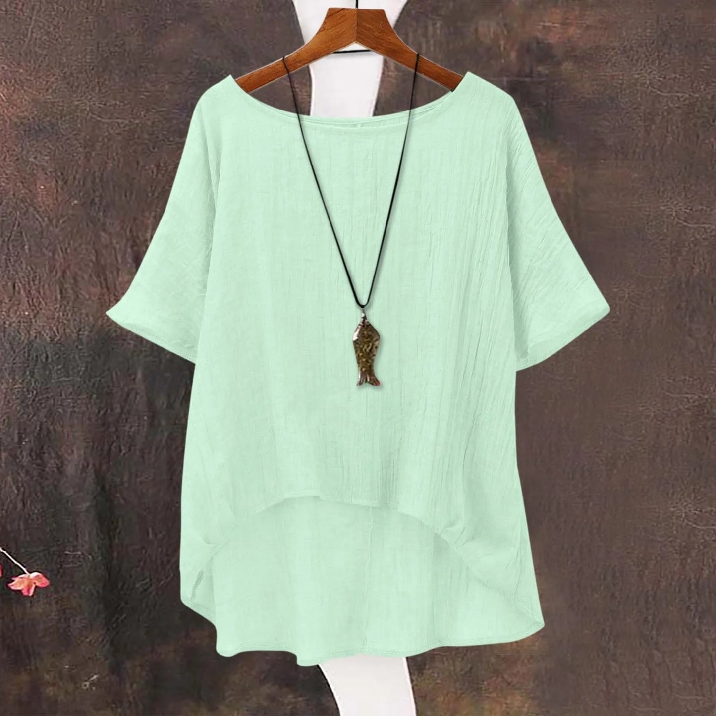 Woman Clothes Fashionable Ladies Summer Cool Casual Loose Linen Tops Ropa Mujer Camisetas Mujertops For Woman футболка женская