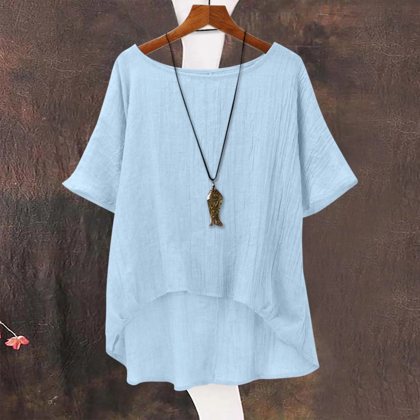 Woman Clothes Fashionable Ladies Summer Cool Casual Loose Linen Tops Ropa Mujer Camisetas Mujertops For Woman футболка женская
