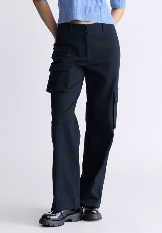 Fellie Women's Cargo Pants. Black  - WB0011F