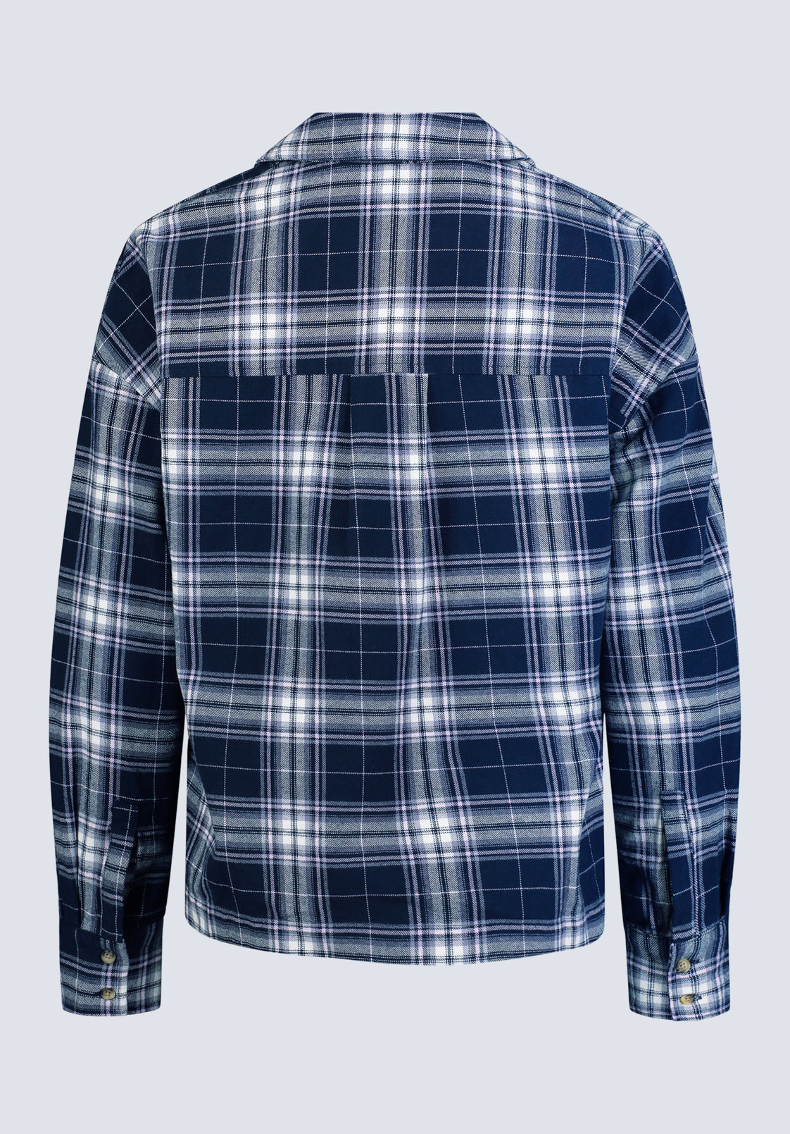 Enid Women's Plaid Shirt. Navy - WT0126F